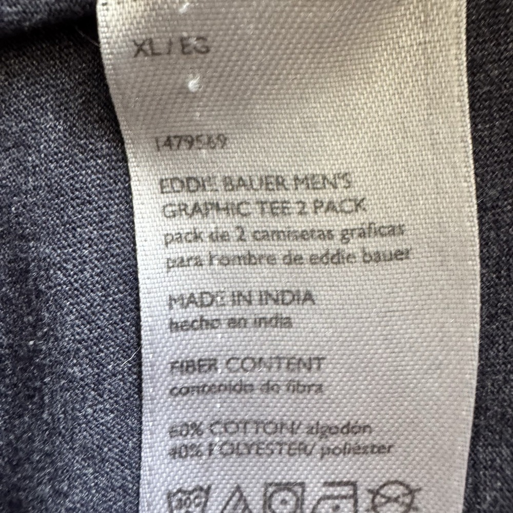 Eddie Bauer Mens XL Mountain Graphic Tee Expedition Outfitters Outdoor Shirt - Picture 10 of 12